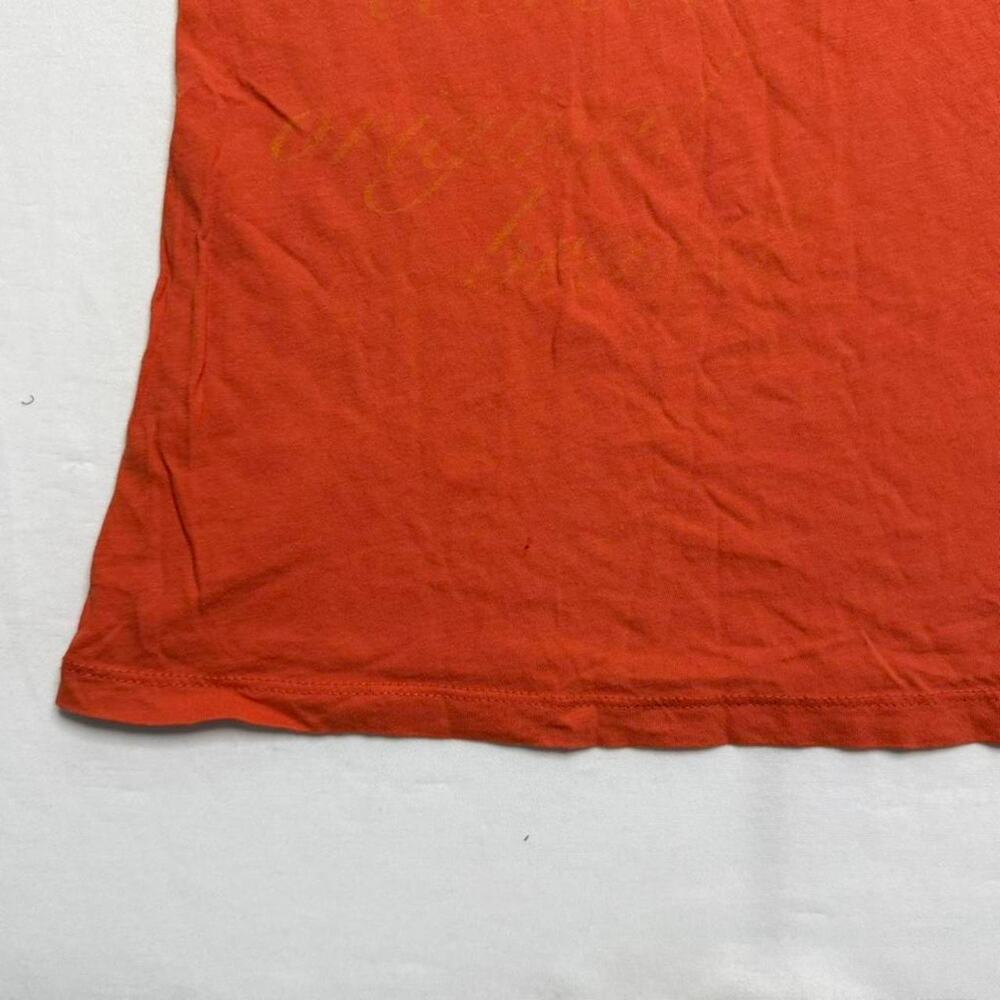 Aeropostale orange graphic baby tee Size L fitted 100% cotton La vibes - Picture 7 of 8